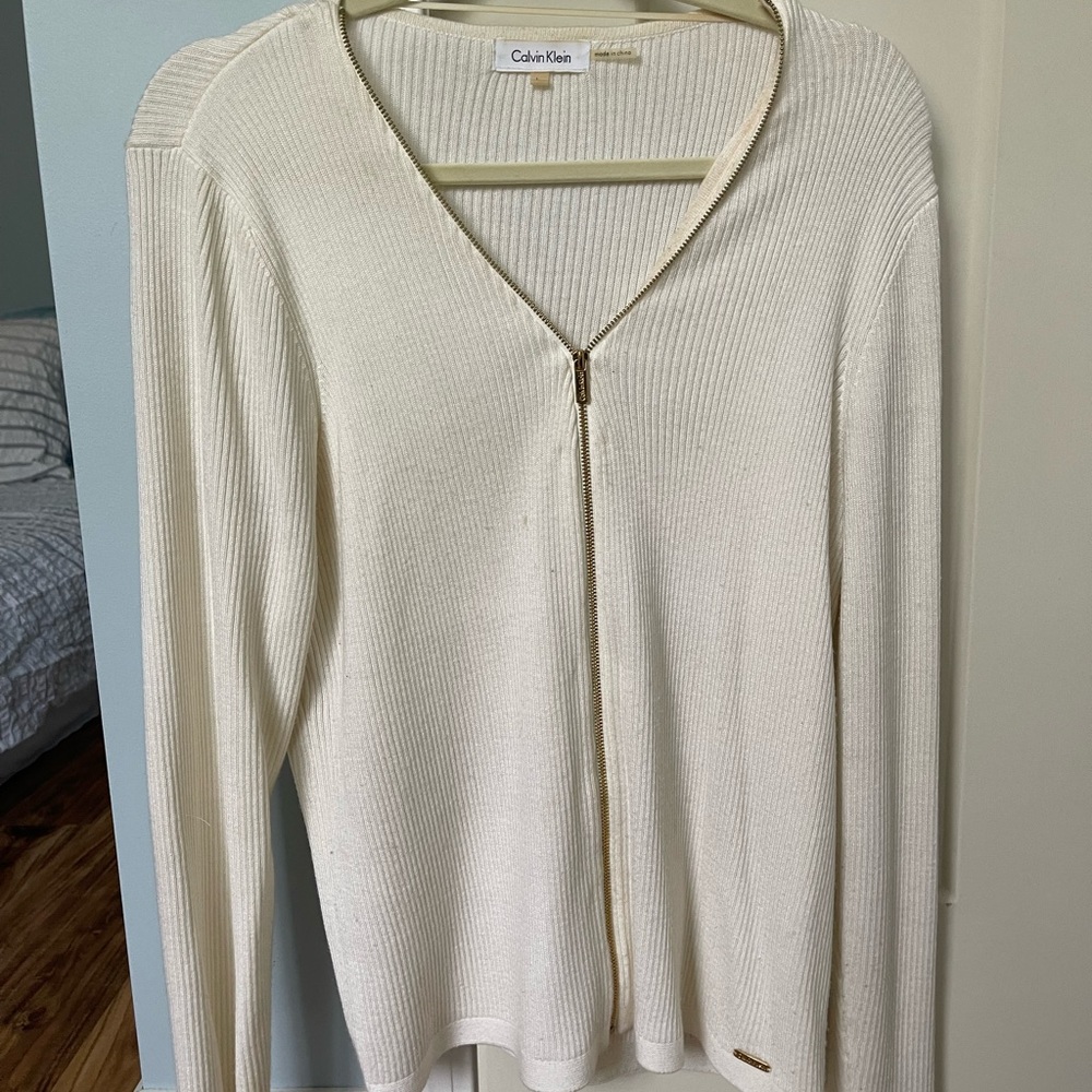 Calvin Klein Women's Cream Sweater
